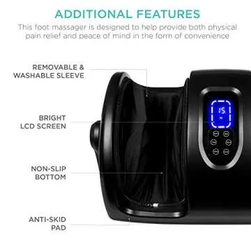 Heated Shiatsu Foot Massager for Pain Relief & Comfort