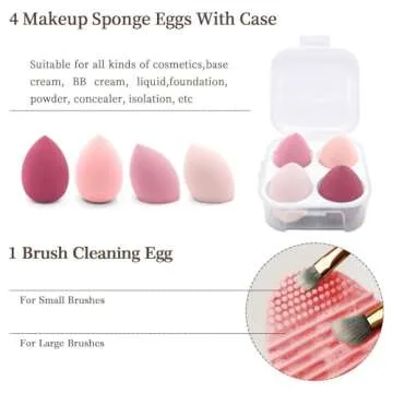 Koccido Makeup Brushes 22 Pcs Makeup Kit,Foundation Brush Eyeshadow Brush Make up Brushes Set (Pink, 22 Piece Set)