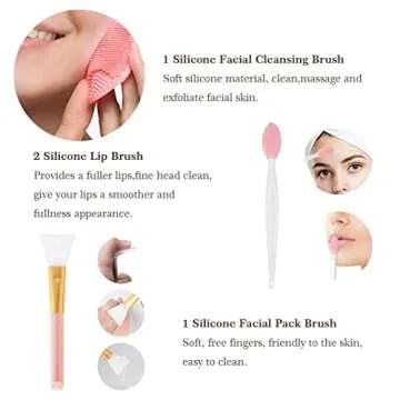 Koccido Makeup Brushes 22 Pcs Makeup Kit,Foundation Brush Eyeshadow Brush Make up Brushes Set (Pink, 22 Piece Set)