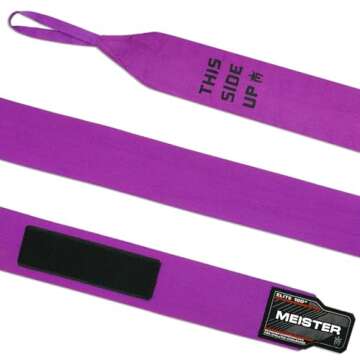 Meister Elite 180" Premium Adult Hand Wraps for MMA & Boxing (Pair) - Royal Purple