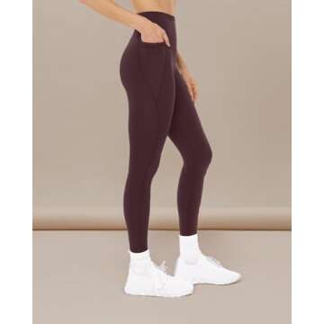 PAVOI ACTIVE Leggings with Pockets | Compressive High Waisted Butt Sculpting Women's Full Length Workout Pants | HiPerform