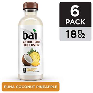 Bai Coconut Flavored Water Puna Coconut Pineapple, Antioxidant Infused, Coconut Pineapple Flavored W...