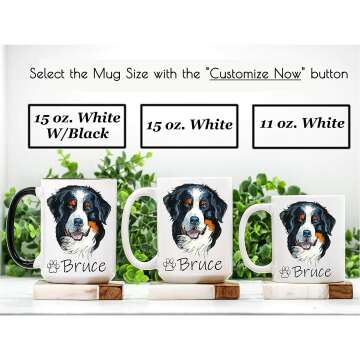 Custom Bernese Mountain Dog Mugs - Perfect for Gifts