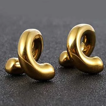Stylish LADEMAYH 0 Gauge Ear Weights for Stretched Ears