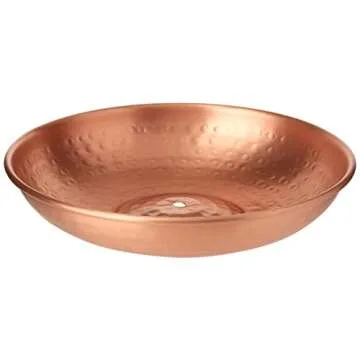 Monarch Rain Chains 11" Decorative Copper Anchoring Basin