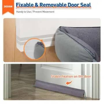 MAGZO 36" Door Draft Stopper - Noise & Wind Blocker