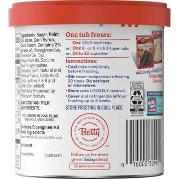 Betty Crocker Gluten Free Whipped Butter Cream Frosting, 12 oz.