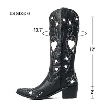 Stylish AMINUGAL Cowgirl Boots for Women - Fashion Forward