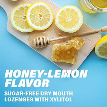 ACT Dry Mouth Lozenges Sugar Free Honey-Lemon Flavor
