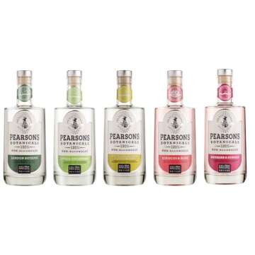 Pearsons Botanicals Hibiscus & Rose Non Alcoholic Gin, Award Winning Mellow and Fragrant Blend, Non Alcoholic Spirits - Halal, Low Sugar, and Gluten-Free, Part of the Spirits of Virtue Range (700ml)