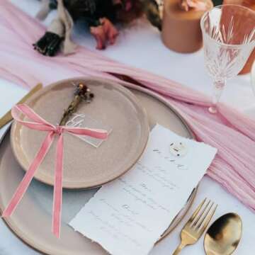 TONIFUL Pink Velvet Ribbon 3/8 Inch x 25yds, Vintage Velvet Ribbons, for Christmas Wreath Decoration Handmade Craft Ornaments Gift Wrapping & Bow Making, Valentine's Day Wedding Bouquet Packaging