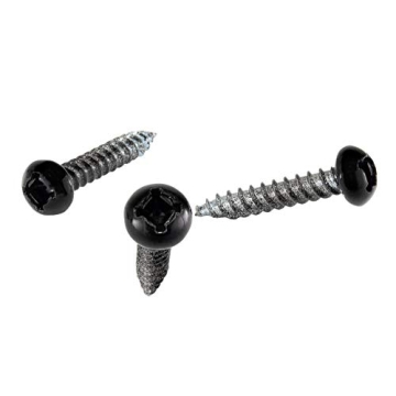 Reliable RecPro 8x1 Pan Head Metal RV Screws in Polar Black