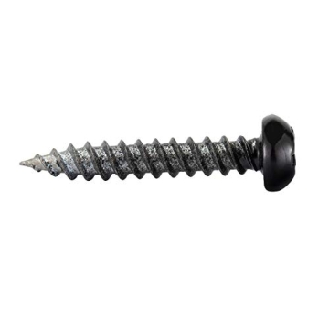 Reliable RecPro 8x1 Pan Head Metal RV Screws in Polar Black