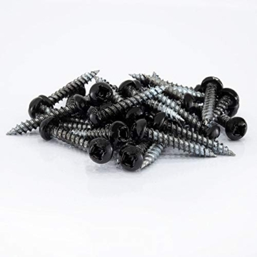 Reliable RecPro 8x1 Pan Head Metal RV Screws in Polar Black