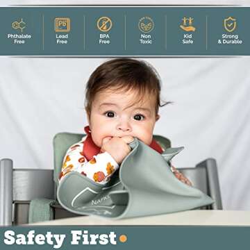 EzrAllora - 2 Piece Toddler Montessori Placemat for Dining Table - Easy Clean Table Setting Placemat - 11.81x17.72 in - Reusable Non-Slip Table Mats