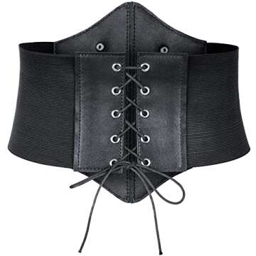 Medieval Knight PU Leather Corset Belt Shawl Men Renaissance Half Shoulder Cape Scarf Buckle Bracers...