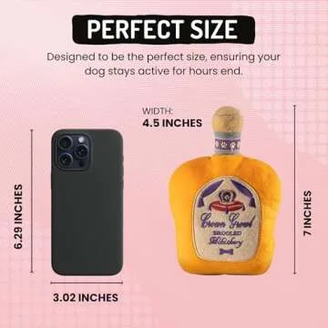 Dog Diggin Designs Libation Station Collection | Unique Squeaky Parody Plush Dog Toys – Shaken, Not Stirred