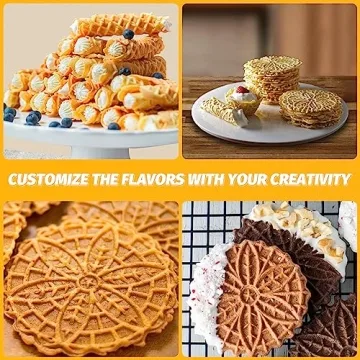 FineMade Pizzelle Maker for Easy Dessert Creation