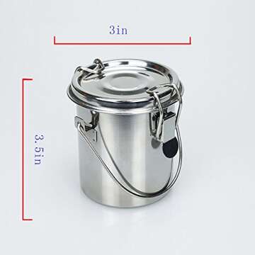 LI-GELISI Artist Portable Brush Washer Stainless Steel Portable Brush Cleaner (Medium, Silvery)