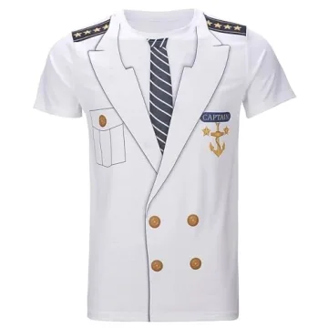 Gionforsy Captain Sailor Costume Set for Parties & Halloween