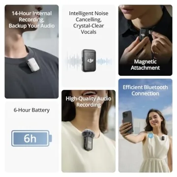 DJI Mic 2 Wireless Microphone with Noise Cancelling