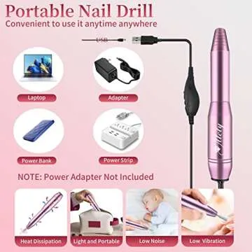 Alety Electric Nail Drill Kit for Professional Nail Art