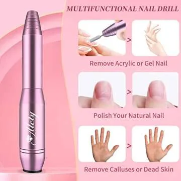 Alety Electric Nail Drill Kit for Professional Nail Art