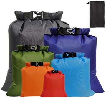 Pimoys 6 Pack Waterproof Dry Bags for All Outdoor Activities
