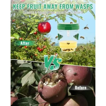 Solar-Powered 2 Pack Wasp Traps for Outdoor Pest Control