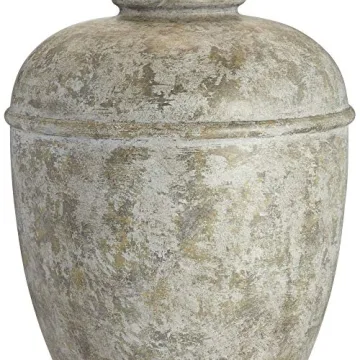 John Timberland Otero Rustic Table Lamp Gray Cream Shade