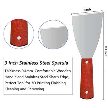 ELITECTK Resin 3D Printing Tool Kit Removal Tool Includes Silicone Pad, Tweezers, Files Set, Scrapers, Precision Knife and Pliers for 3D Print Cleaning Finishing