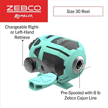 Zebco Kids Rambler Telescopic Fishing Rod Combo - Lightweight & Portable