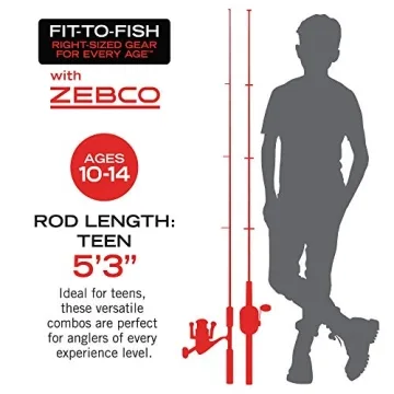 Zebco Kids Rambler Telescopic Fishing Rod Combo - Lightweight & Portable