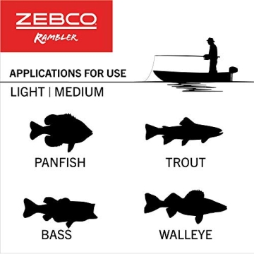 Zebco Kids Rambler Telescopic Fishing Rod Combo - Lightweight & Portable
