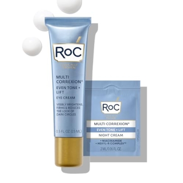 RoC Multi Correxion 5-in-1 Anti-Aging Eye Cream for Puffiness, Under Eye Bags & Dark Circles, 0.5 oz...