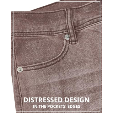 GRAPENT Women's Stylish High Waisted Wide Leg Jeans