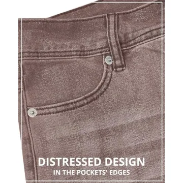 GRAPENT Women's Stylish High Waisted Wide Leg Jeans