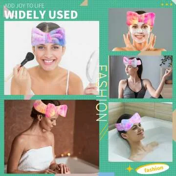 WSYUB Spa Bow Headband for Makeup & Skincare