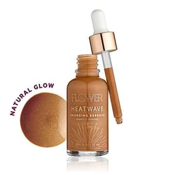 Flower Beauty By Drew Barrymore Heatwave Bronzing Essence Liquid Highlighter + Illuminator Bronzer D...