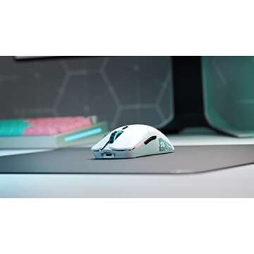 Glorious Model O Wireless Gaming Mouse - Superlight, 69g Honeycomb Design, RGB, Ambidextrous, Lag Free 2.4GHz Wireless, Up to 71 Hours Battery - Matte White