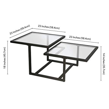 Modern Blackened Bronze Coffee Table by Henn&Hart
