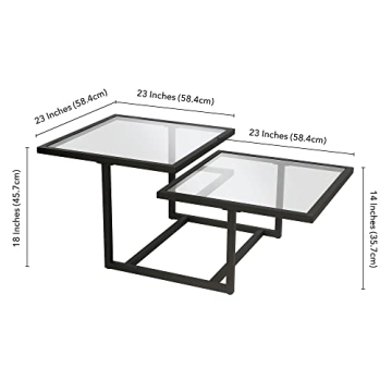 Modern Blackened Bronze Coffee Table by Henn&Hart