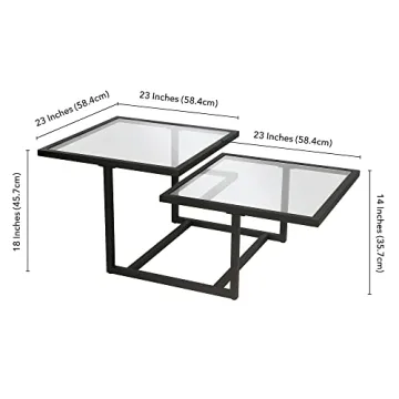 Modern Blackened Bronze Coffee Table by Henn&Hart