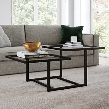Modern Blackened Bronze Coffee Table by Henn&Hart