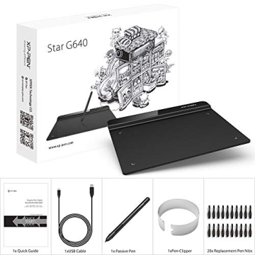 XPPen StarG640 Digital Drawing Tablet for Artists