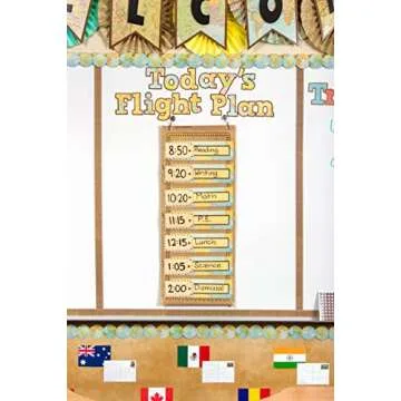 Burlap 14 Pocket Chart (13" x 34")