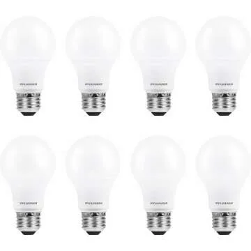 SYLVANIA ECO LED Light Bulb, 60W Equivalent 8 Count