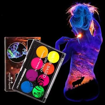 MEICOLY Neon Face Paint - UV Blacklight Glow Palette