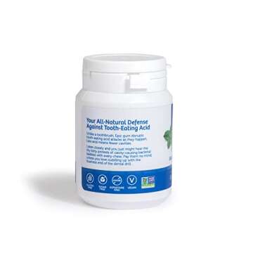 Epic Peppermint Xylitol Chewing Gum - Sugar Free, 50 Pieces