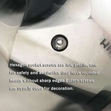 M5 Button Head Socket Cap Screws 100 Pack A2 Stainless Steel